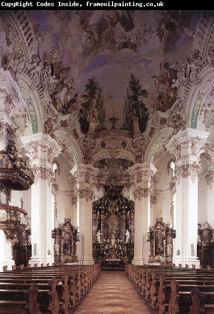 ZIMMERMANN  Johann Baptist Interior with ceiling fresco